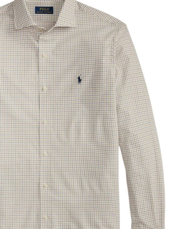 26SS 폴로 랄프로렌 긴팔 셔츠 710974534 502 7111D WHITE COASTAL BEIGE MLTI - POLO RALPH LAUREN