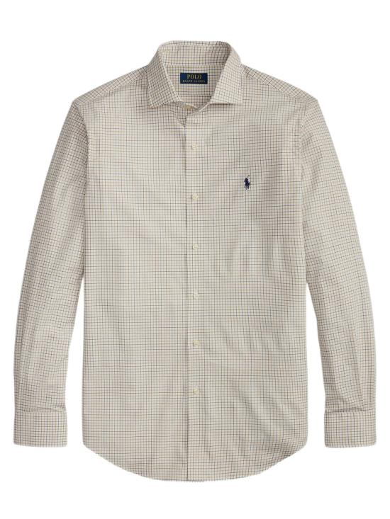 26SS 폴로 랄프로렌 긴팔 셔츠 710974534 502 7111D WHITE COASTAL BEIGE MLTI