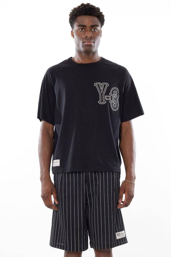 26SS 와이쓰리 반팔 티셔츠 KQ9307 BLACK Black