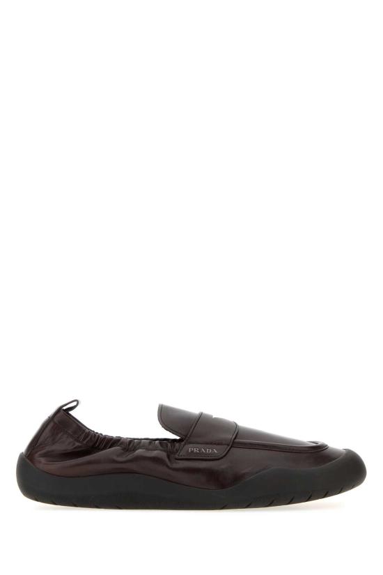26FW 프라다 스피드록 가죽 페니 로퍼 2DE161FG000070 F0003 Brown