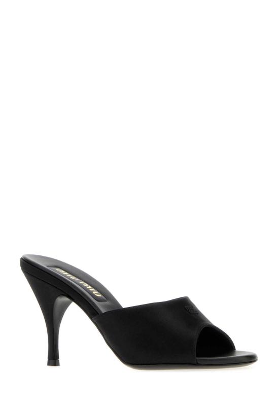 26FW 미우미우 뮬/슬리퍼 5XX684FD085049 F0002 Black - MIU MIU