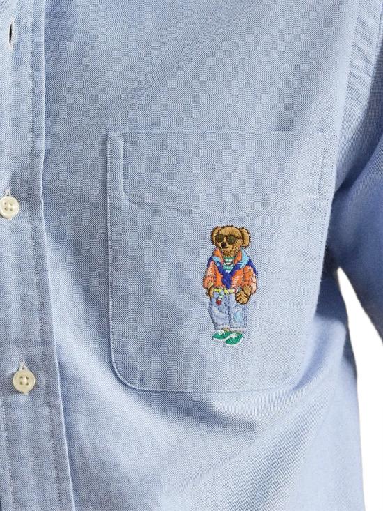 26SS 폴로 랄프로렌 긴팔 셔츠 710B16703 001 7228 BSR BLUE W HRBR - POLO RALPH LAUREN