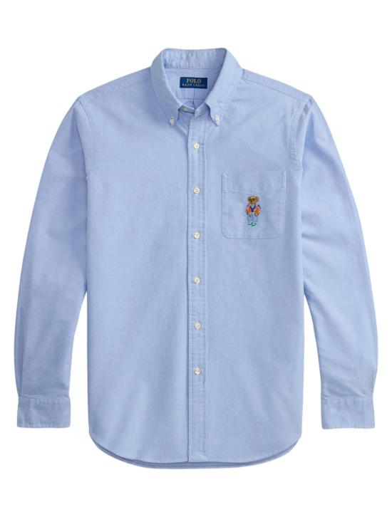 26SS 폴로 랄프로렌 긴팔 셔츠 710B16703 001 7228 BSR BLUE W HRBR