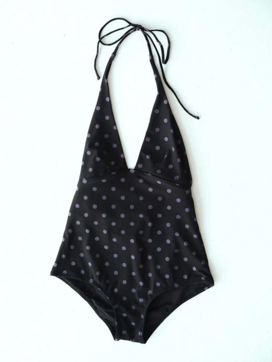 Pale Swimwear 원피스 수영복 Mila Plunge One Piece Swimsuit Dots - OTHER BRANDS