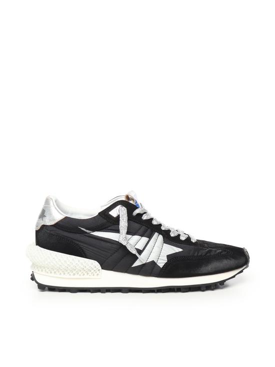 26FW 골든구스 나일론 어퍼 실버 스타 마라톤 스니커즈 GWF00684 F00567590179 Black silver