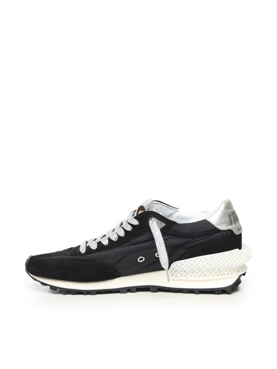26FW 골든구스 나일론 어퍼 실버 스타 마라톤 스니커즈 GWF00684 F00567590179 Black silver - GOLDEN GOOSE