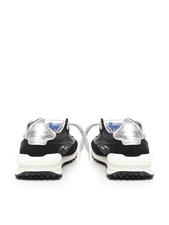 26FW 골든구스 나일론 어퍼 실버 스타 마라톤 스니커즈 GWF00684 F00567590179 Black silver - GOLDEN GOOSE