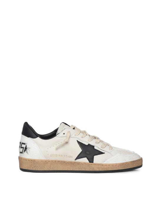 26FW 골든구스 볼스타 레더 스타 스니커즈 GMF00117 F00377110283 White black - GOLDEN GOOSE