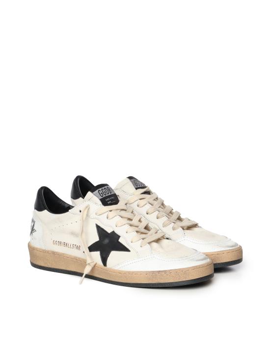 26FW 골든구스 볼스타 레더 스타 스니커즈 GMF00117 F00377110283 White black - GOLDEN GOOSE