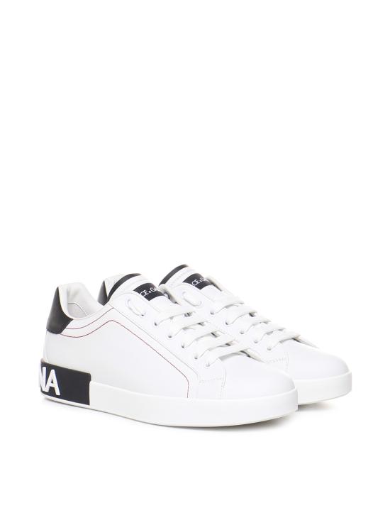 26SS 돌체앤가바나 카프스킨 나파 포르토피노 스니커즈 CS2216 AH52689697 BIANCO NERO - DOLCE & GABBANA