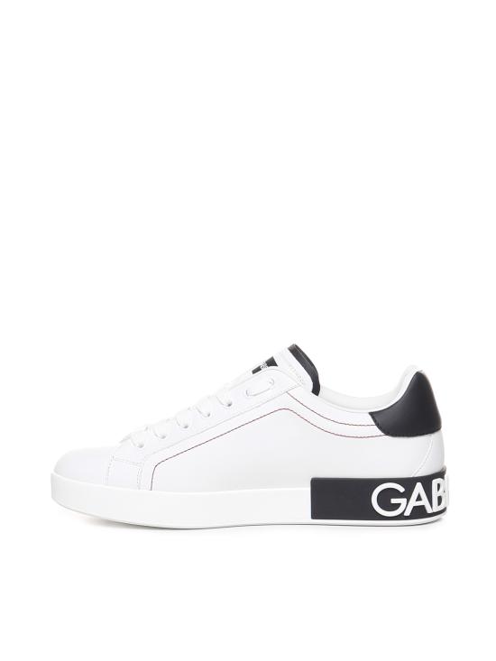26SS 돌체앤가바나 카프스킨 나파 포르토피노 스니커즈 CS2216 AH52689697 BIANCO NERO - DOLCE & GABBANA