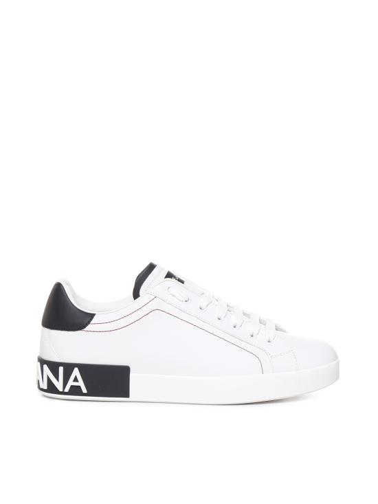 26SS 돌체앤가바나 카프스킨 나파 포르토피노 스니커즈 CS2216 AH52689697 BIANCO NERO