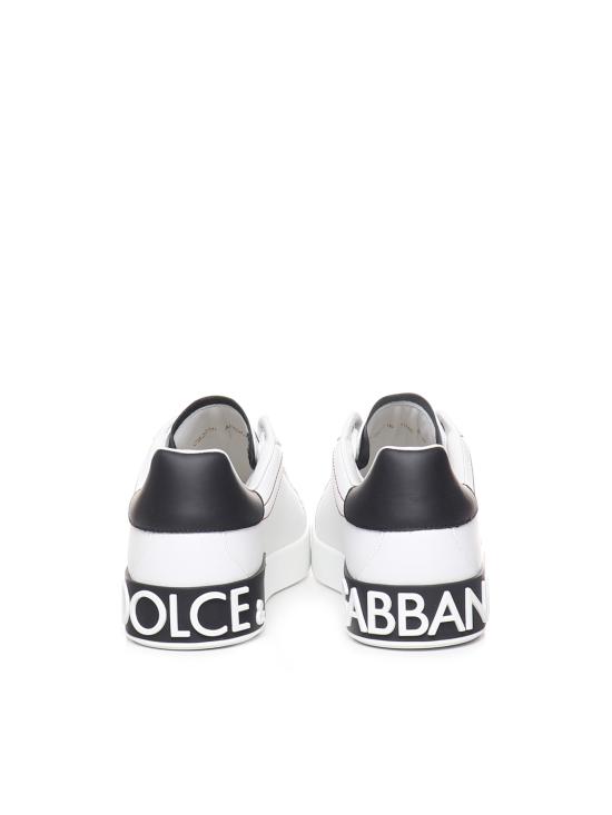 26SS 돌체앤가바나 카프스킨 나파 포르토피노 스니커즈 CS2216 AH52689697 BIANCO NERO - DOLCE & GABBANA