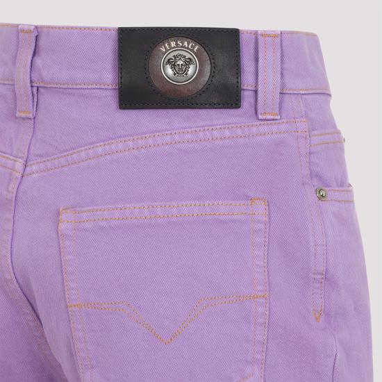 26FW 베르사체 스트레이트 팬츠 1023741 1A17871 1DB20 LILAC ARCH - VERSACE