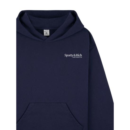 26FW 스포티앤리치 후드 티셔츠 ST095710087BL DKNAV BLUE - SPORTY & RICH