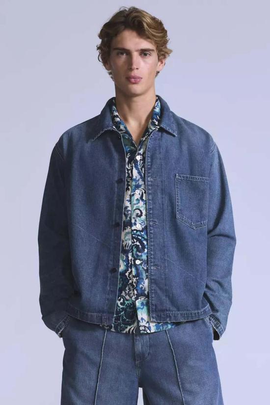  리바이스 데님 자켓 블루 탭 워크 셔츠형 재킷 (리틀 서)