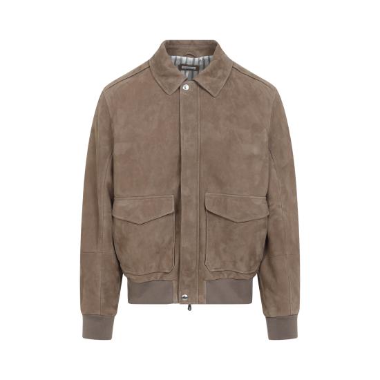 26FW 브루넬로 쿠치넬리 스웨이드 봄버 자켓 MPCAO2026 C2782 JUTA - BRUNELLO CUCINELLI