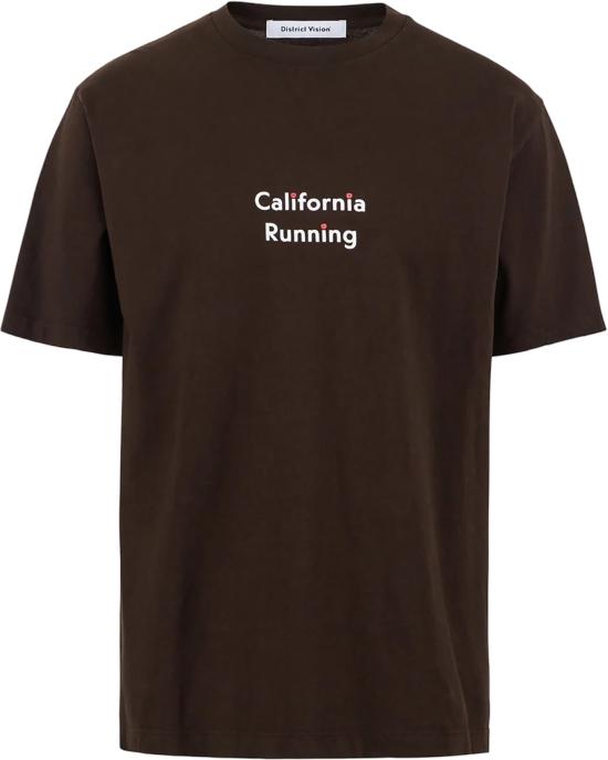 26SS 디스트릭트 비전 캘리포니아 코튼 티셔츠 DVLA001B WAVE RUNNER BROWN DOM