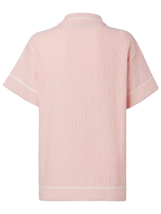 26FW 펜디 폴로 티셔츠 FZE584 AV8Q F1WX8 POWDER PINK - FENDI