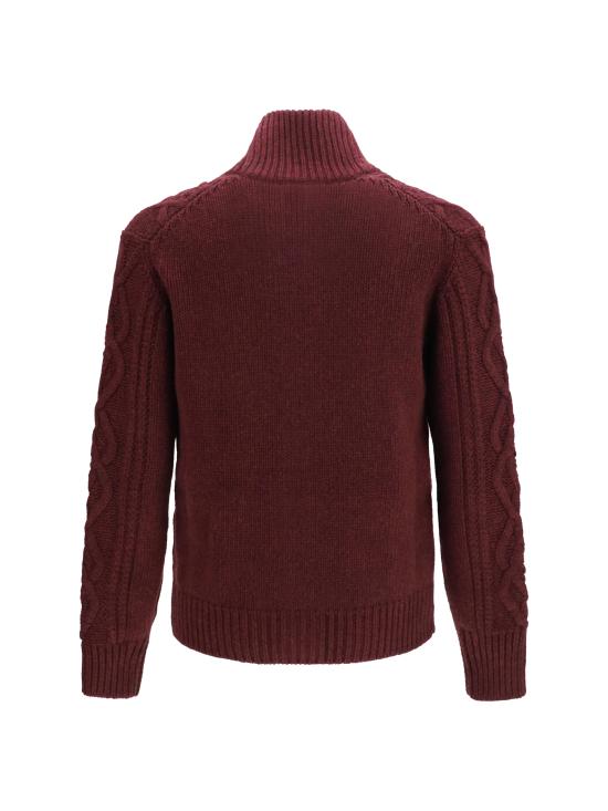 26FW 브루넬로 쿠치넬리 케이블 니트 가디건 MA2301006 C9763 BORDEAUX - BRUNELLO CUCINELLI
