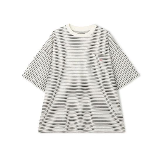26SS 단톤 반팔 티셔츠 DTC0402TCB ECRU X BLACK MULT ECRU X BLACK MULTI DOM