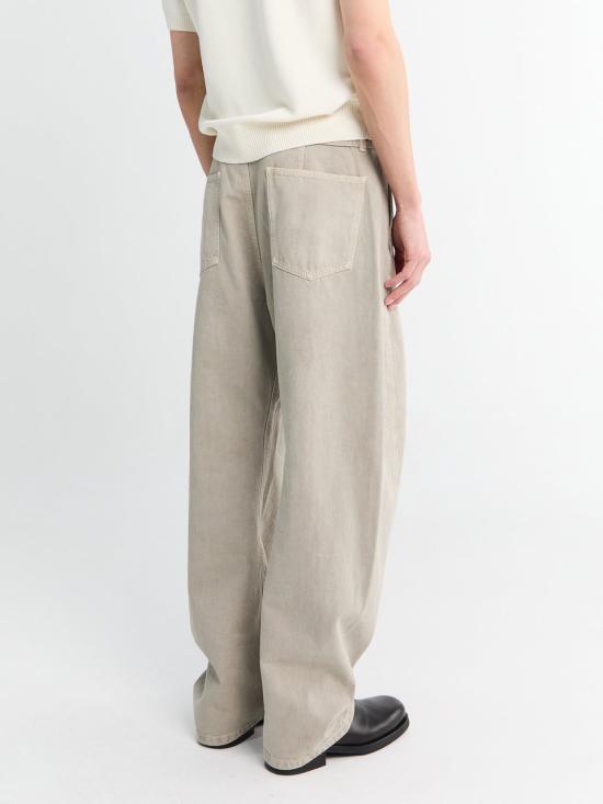 26SS 르메르 트위스트 벨티드 팬츠 PA326 LD1054 201 MOONSTONE DOM - LEMAIRE