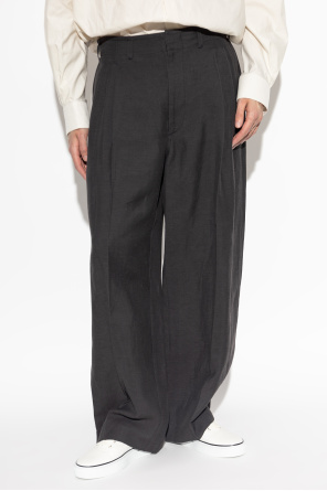 26SS 르메르 플리츠 테일러드 팬츠 PA1294 LF1561 983 ASH BLACK DOM - LEMAIRE