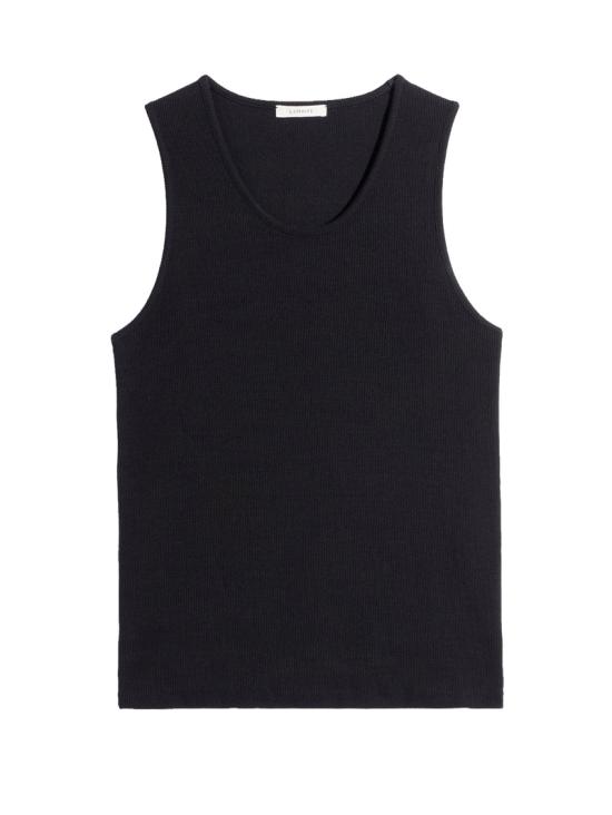 26SS 르메르 저지 탱크탑 TS0006 LJ1030 999 BLACK DOM