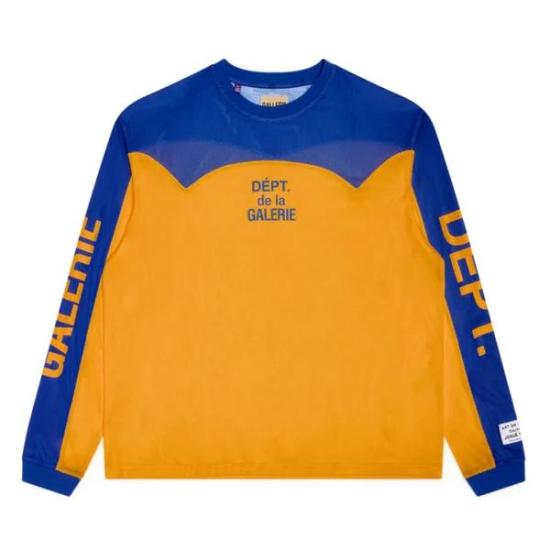 26SS 갤러리 디파트먼트 긴팔 티셔츠 TOP 033 GOLD YELLOW BLUE DOM