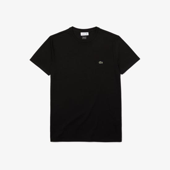 26SS 라코스테 피마 코튼 저지 크루넥 티셔츠 TH67093LA MARRON DOM