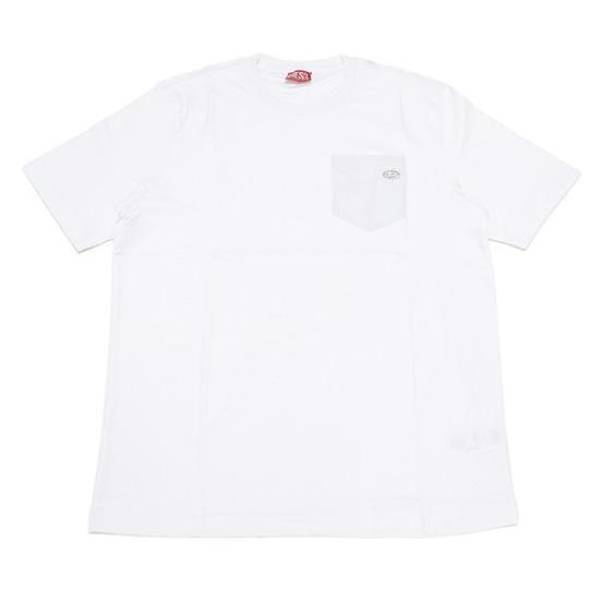 26SS 디젤 반팔 티셔츠 A22478 0AIJU 100 WHITE DOM