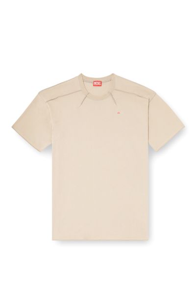 26SS 디젤 t-crahor-boxt-t1 반팔 티셔츠 A19463 0NIAX 5GD BEIGE DOM