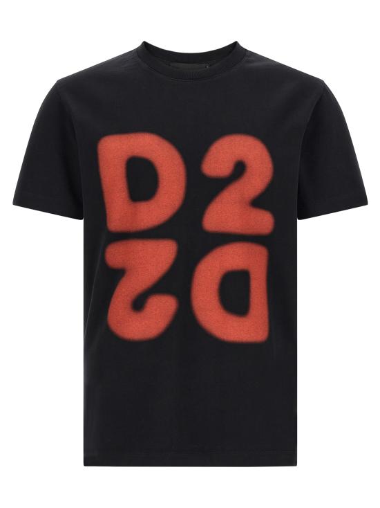 26FW 디스퀘어드2 반팔 티셔츠 S74GD1579D20106900 Black