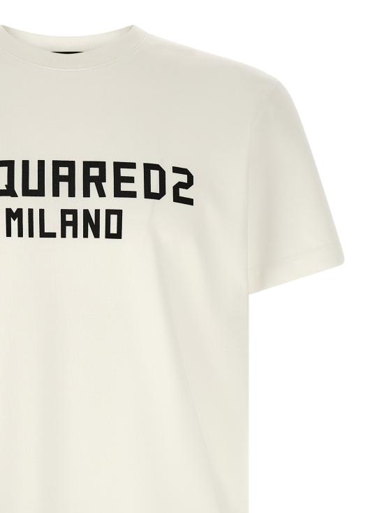 26FW 디스퀘어드2 밀라노 쿨핏 티셔츠 S74GD1520D20106100 White Black - DSQUARED2