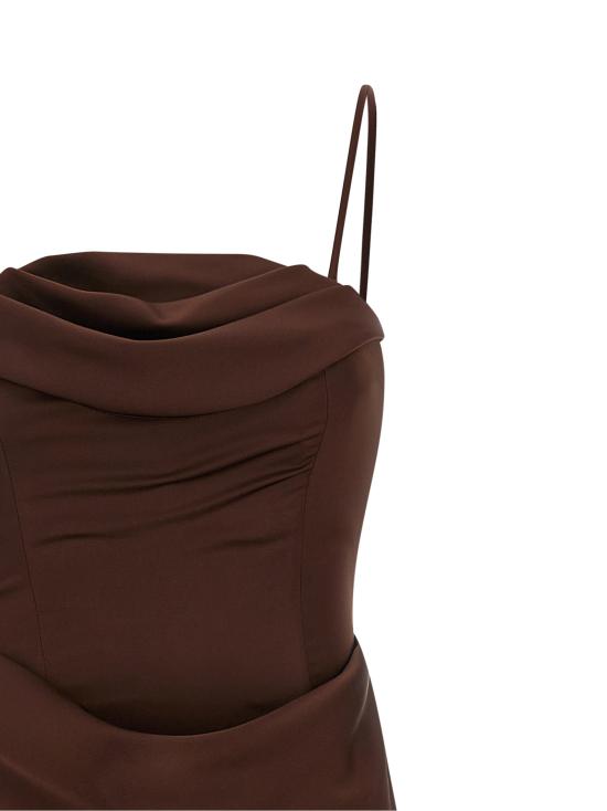 26FW 로테이트 바이 크리스텐슨 롱 원피스 11633629102910 Brown - ROTATE BY BIRGERCHRISTENSEN