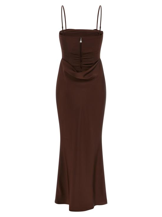 26FW 로테이트 바이 크리스텐슨 롱 원피스 11633629102910 Brown - ROTATE BY BIRGERCHRISTENSEN
