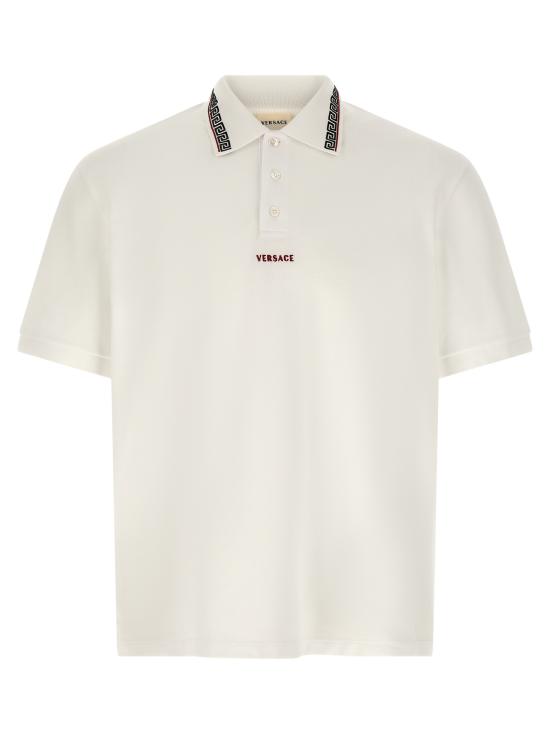 26FW 베르사체 폴로 티셔츠 10260071A186881W000 White