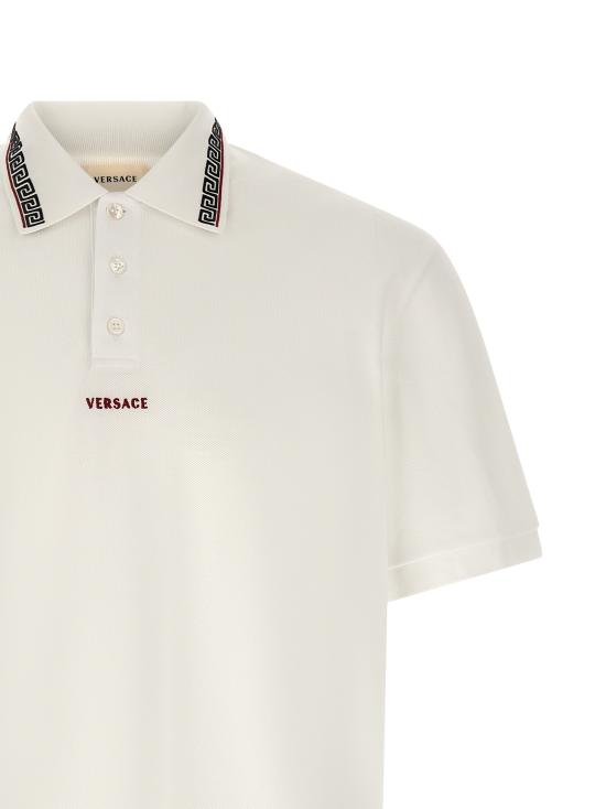 26FW 베르사체 폴로 티셔츠 10260071A186881W000 White - VERSACE