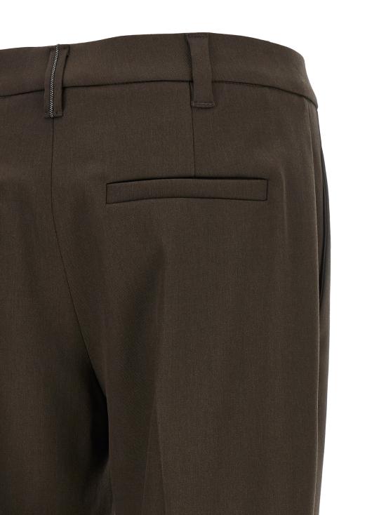 26FW 브루넬로 쿠치넬리 수트 팬츠 MB176P8703C4222 Brown - BRUNELLO CUCINELLI