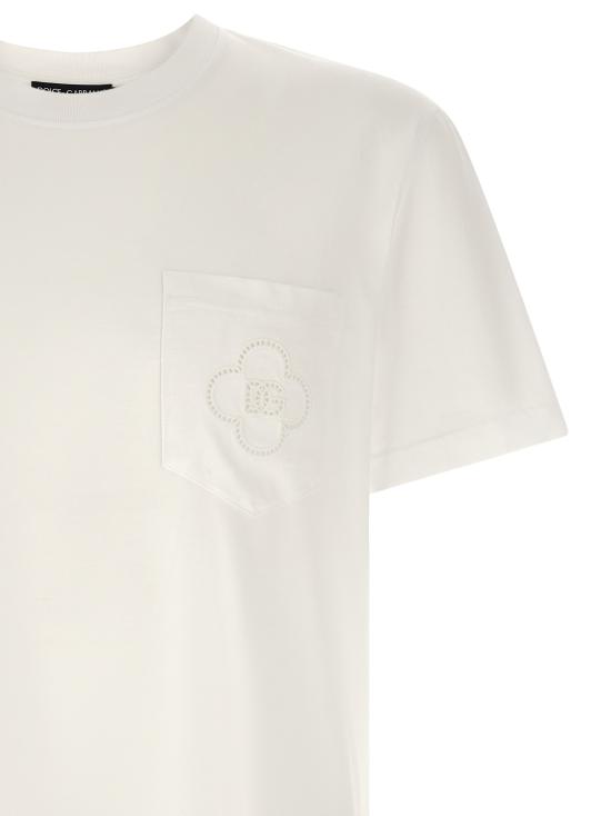 26FW 돌체앤가바나 반팔 티셔츠 G8RA2ZG7P7UW0800 White - DOLCE & GABBANA