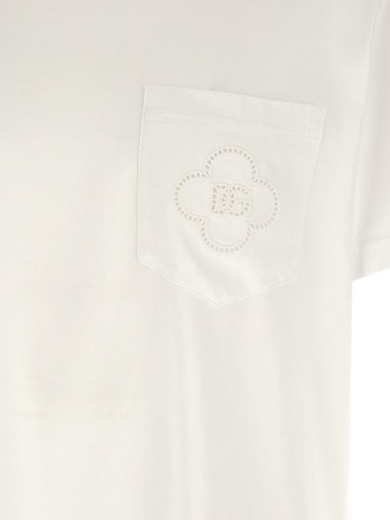 26FW 돌체앤가바나 반팔 티셔츠 G8RA2ZG7P7UW0800 White - DOLCE & GABBANA