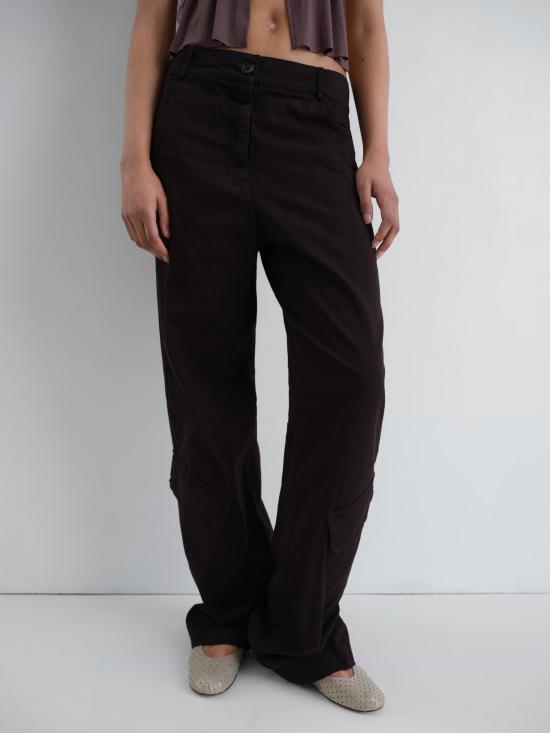 26SS 기마구아스 스트레이트 팬츠 IRINA TROUSERS BLACK DOM - GIMAGUAS