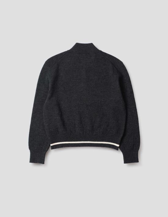 26SS 마가렛호웰 터틀넥 WHKN0523S26MMZ CHR CHARCOAL DOM - MARGARET HOWELL