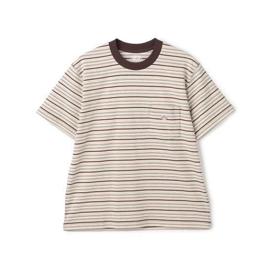26SS 단톤 플레인 숏 슬리브 포켓 티셔츠 단톤 DTC0197TCB BEIGE X BROWN MULTI DOM