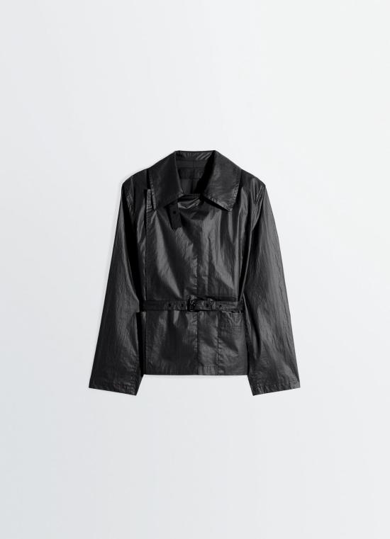 26SS 르메르 가죽 자켓 OW1200 LF1381 983 ASH BLACK DOM