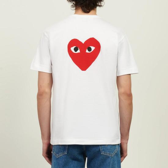 26SS 꼼데가르송 반팔 티셔츠 AX T222 051 1 WHITE DOM - COMME DES GARCONS