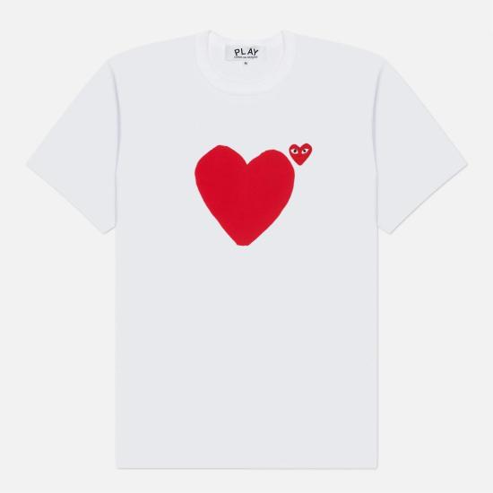 26SS 꼼데가르송 반팔 티셔츠 AX T222 051 1 WHITE DOM