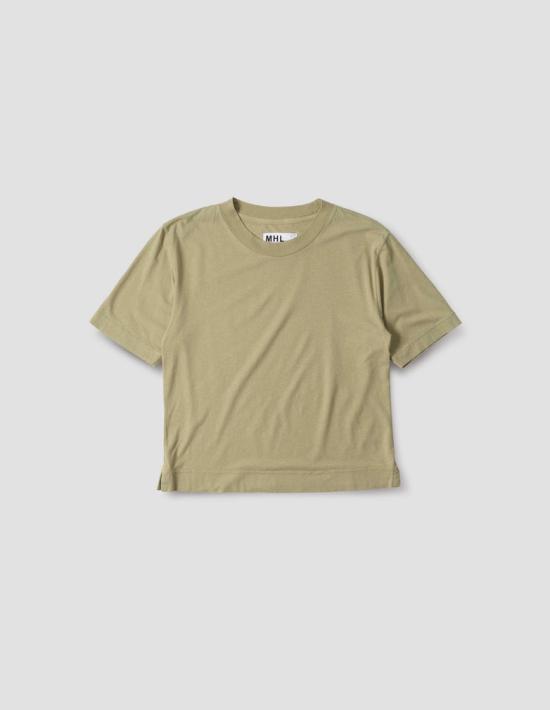 26SS 마가렛호웰 반팔 티셔츠 WHSP0537S26EDR PLR PALE GREEN DOM