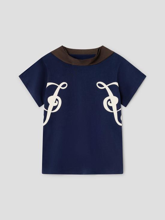 26SS 기마구아스 반팔 티셔츠 PHOEBE TSHIRT NAVY DOM
