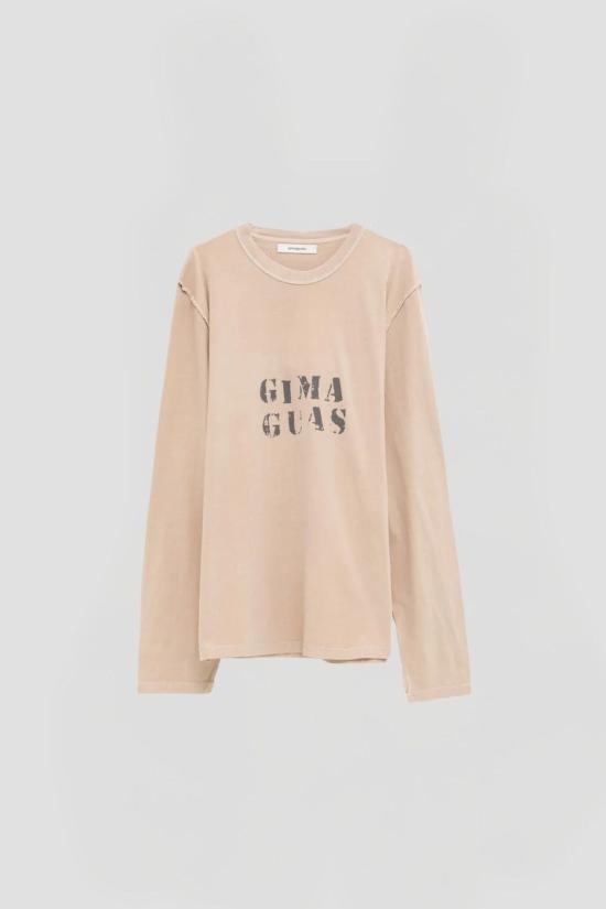 26SS 기마구아스 긴팔 티셔츠 GIMA LS TSHIRT BEIGE DOM